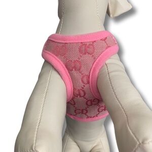 GD Pink Logo harness and leash set